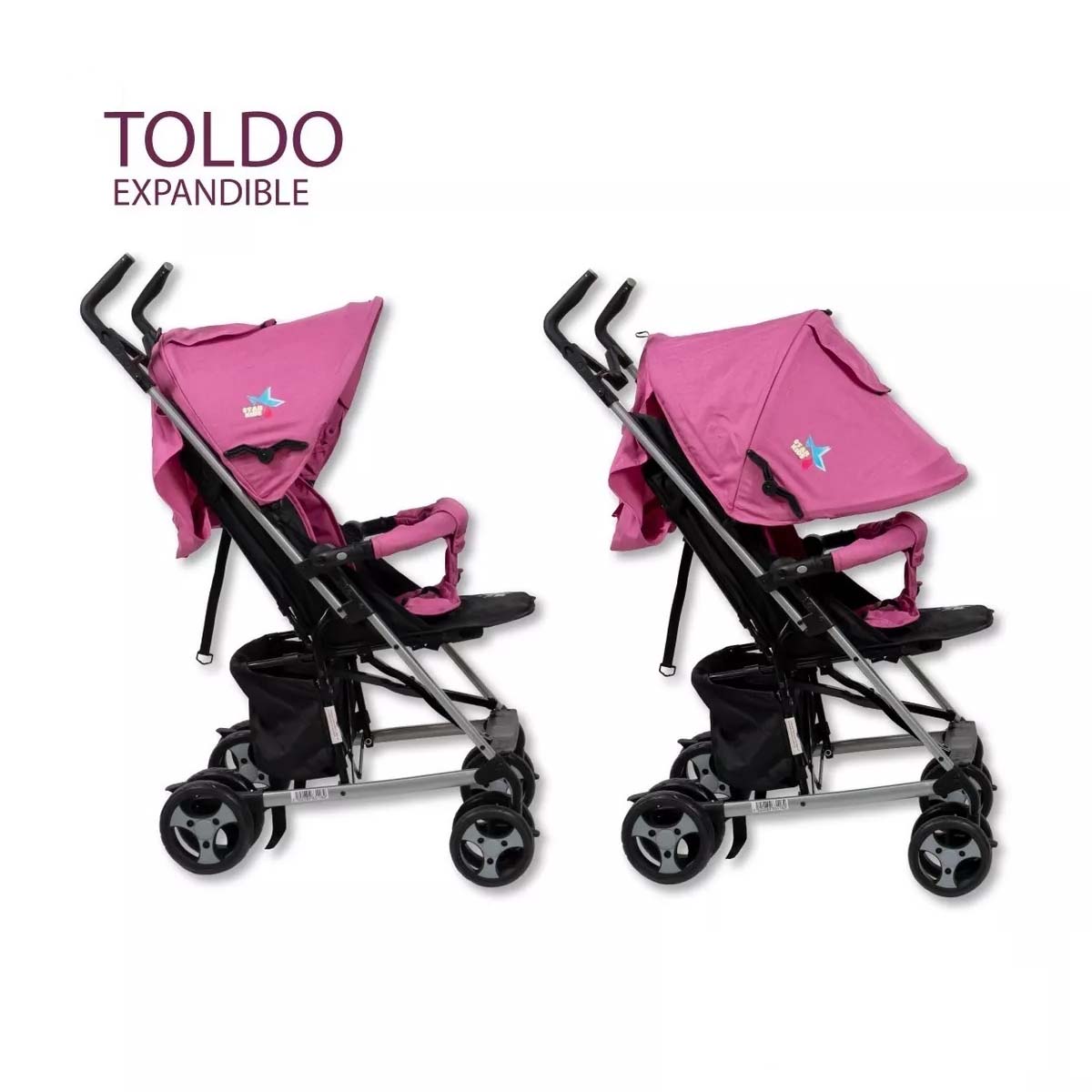 Carriola Orion Rosa3